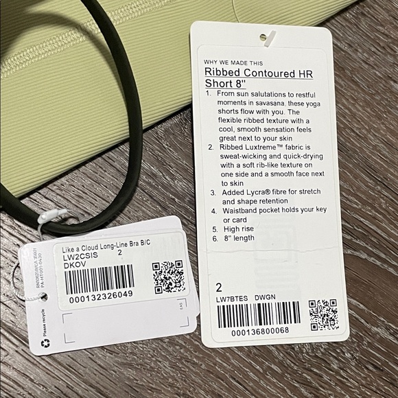 NWT Lululemon Set. Size 2 - Picture 3 of 11